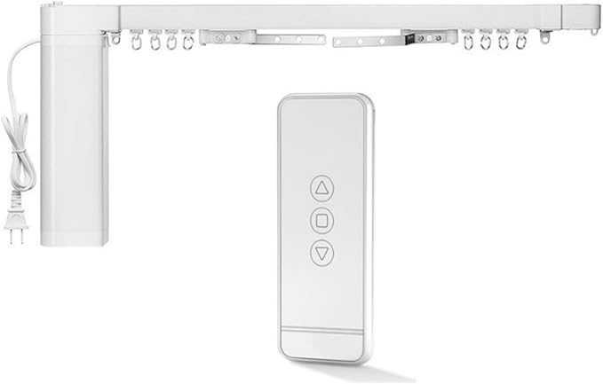 Lemoeyes Electric Curtain Track, Retractable Motorized Curtains Rod From 7-20ft by Lemoeyes