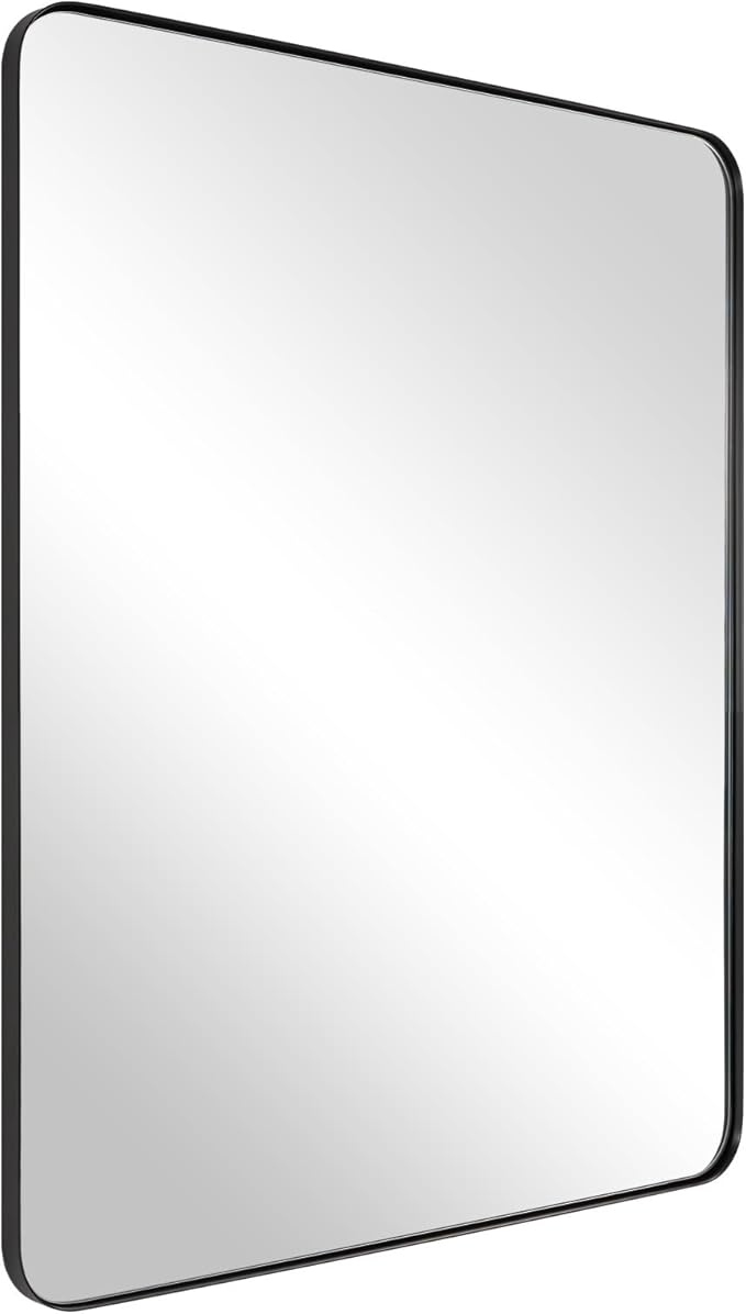 ANDY STAR Wall Mirror for Bathroom, 24x36 Inch Black Bathroom Mirror, Stainless by ANDYSTAR