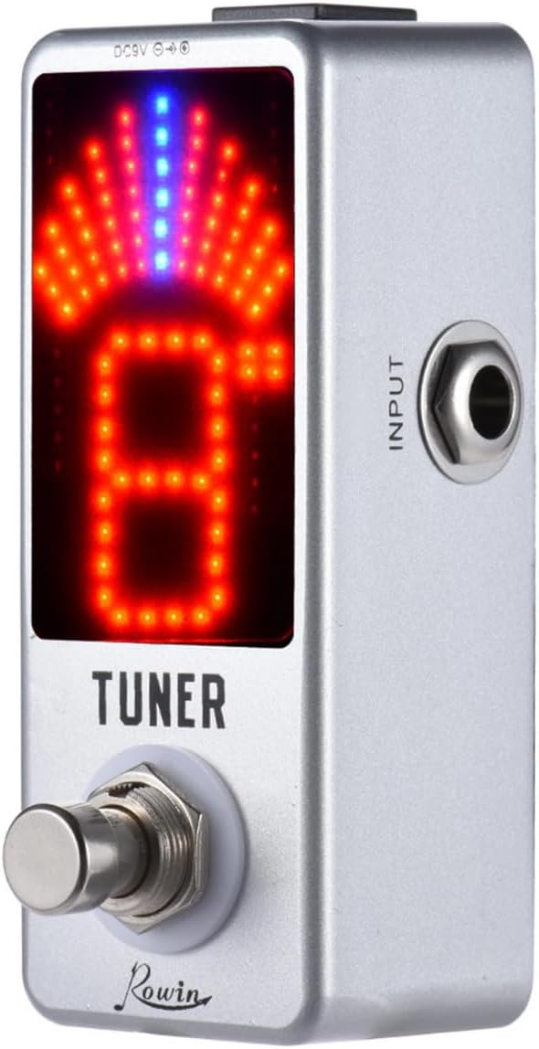 Rowin High Precision Guitar Chromatic Tuner Pedal Ture Bypass - Image 8