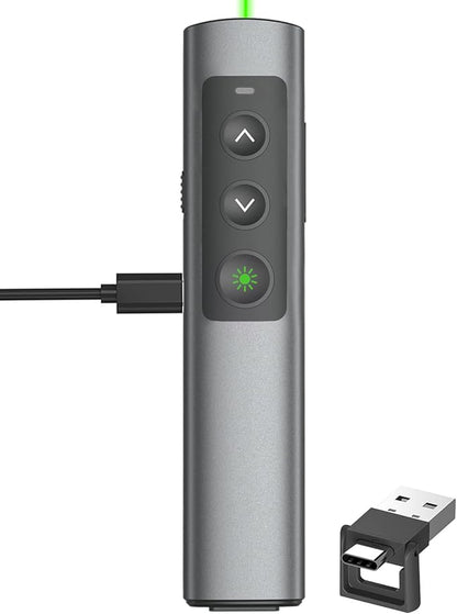 Rechargeable Green Laser Pointer Presentation Clicker by CLIKBUTM%C2%AE