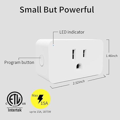 Minoston Z-Wave Plug, 800 Smart Plug, Built-in Repeater Range Extender - Image 3