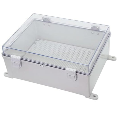 Co. ABS Waterproof IP67 15.75" x 19.68" x 7.87" Clear Cover Hinged Electronics by DJCSupplyCompany