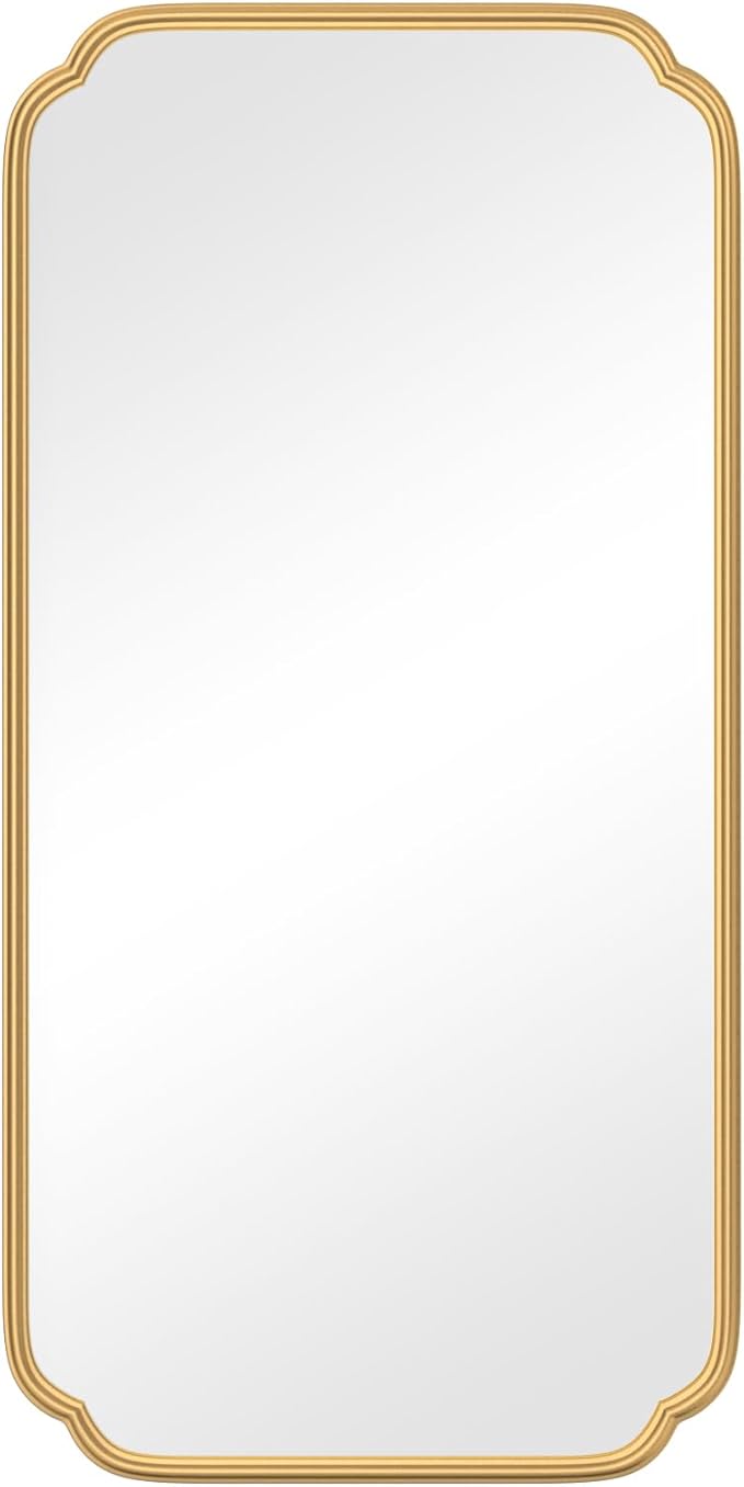 Gold Wall Mirror 48 x 24 Inch Bathroom Vanity Mirror - Image 8