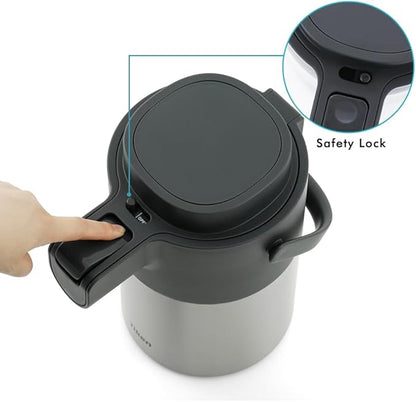 Tiken Airpot Coffee Dispenser - 74oz/2.2L Thermal Coffee Carafes - Image 3
