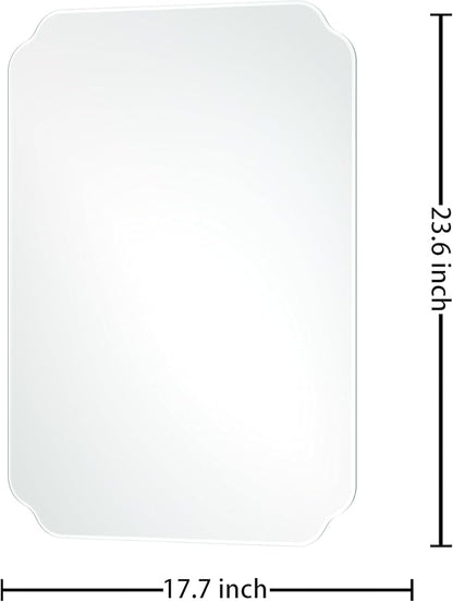 Bathroom Mirrors for Over Sink, Frameless Mirrors for Wall, 24x18 Inch Beveled - Image 7