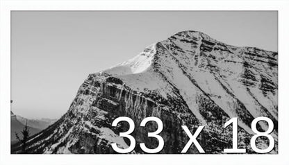 Frame It Easy 33 x 18 White Wood Frame by FrameItEasy