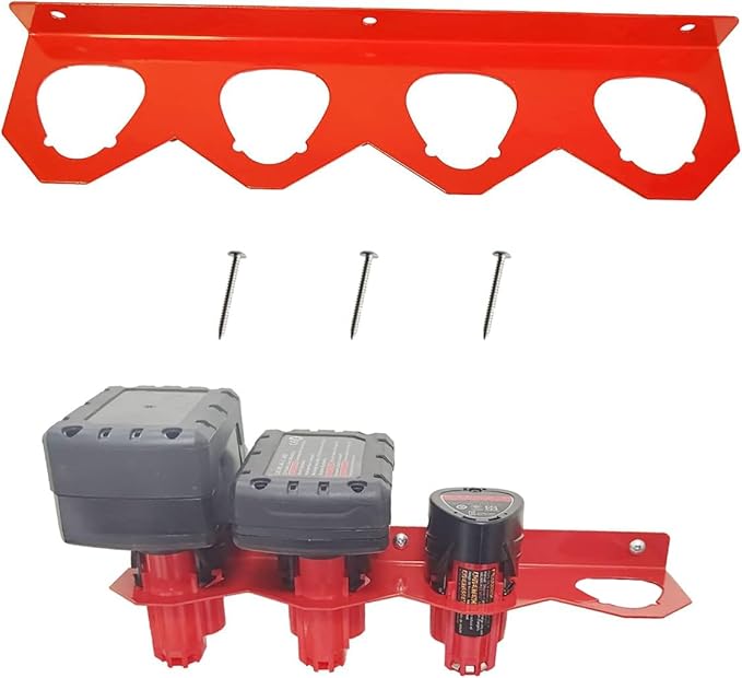 Metal Battery Holder Organizer Mount Fit - Image 4