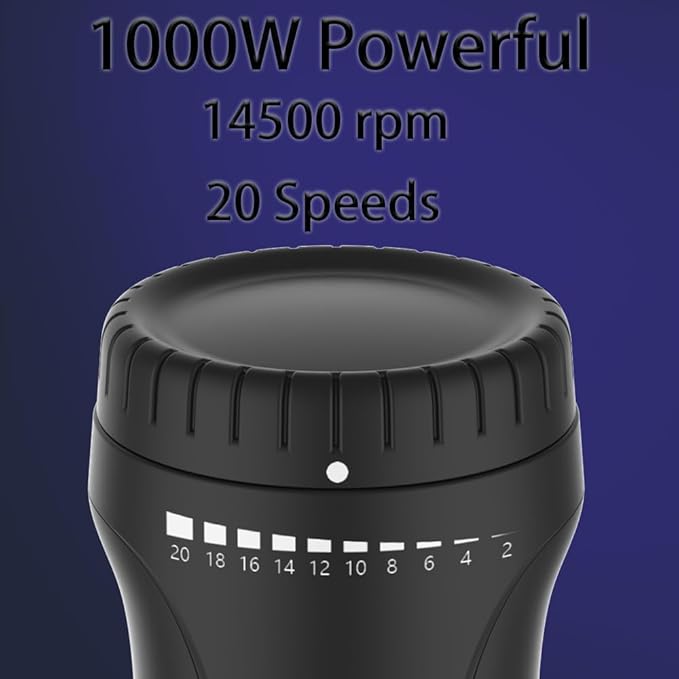 1000W Electric Immersion Blender, 20-Speed Hand Blender - Image 3
