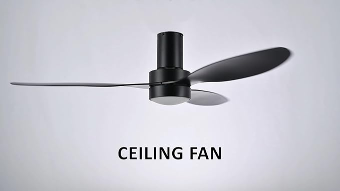 SMAAIR Ceiling Fan with Light and Remote Control 52 Inch, Flush Mount Ceiling - Image 2