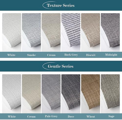 Motorized Roller Shades, 100% Blackout, Multi-Color Samples | Automatic Blinds for Indoor Windows, Works with Alexa Google Apple Home, Remote & App Control,Solar/USB Charging,Custom Size