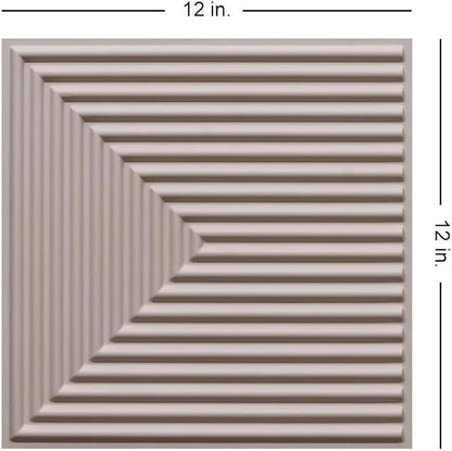 From Plain To Beautiful In Hours 9004 Depth Tier PVC 12 in x 12 in Peel and - Image 2