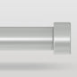 VOIIY Silver Curtain Rods for Windows 48 to 84 Inch(4-7 Feet),1" Diameter Drapery Rods with Modern Style End Cap Finials,Size:36-88 Inch,Antique Silver