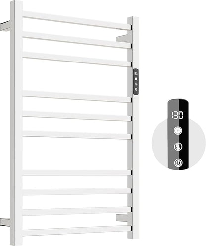 Towel Warmer, 10-Bar 304 Compact Stainless Steel Towel Warmer Rack by Colliford