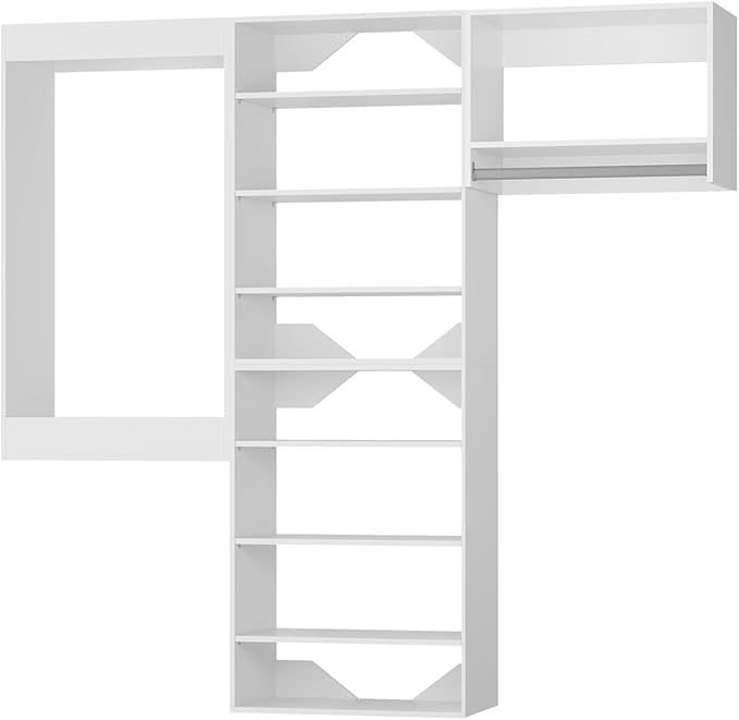 Modular Closet System, Wood Closet Tower Storage - Image 9