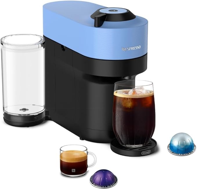 Nespresso Vertuo Pop+ Coffee and Espresso Machine by De'Longhi, Pacific Blue by Nespresso