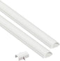 D-Line 31.4in TV Cord Hider, Patented Half Round Cable Cover, Hide Wall Mount by D-LineUSAinc