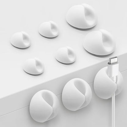 SmiLife Phone Charger Cord Holder, Mini Cable Clips Wire Organizer, Cable by MYKURS