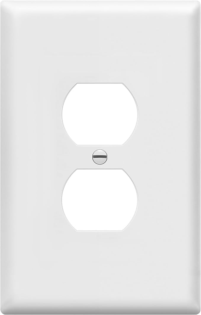 ENERLITES Duplex Receptacle Outlet Wall Plate, Jumbo Outlet Covers, Gloss Finish by Enerlites