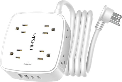 Surge Protector Power Strip by YISHU