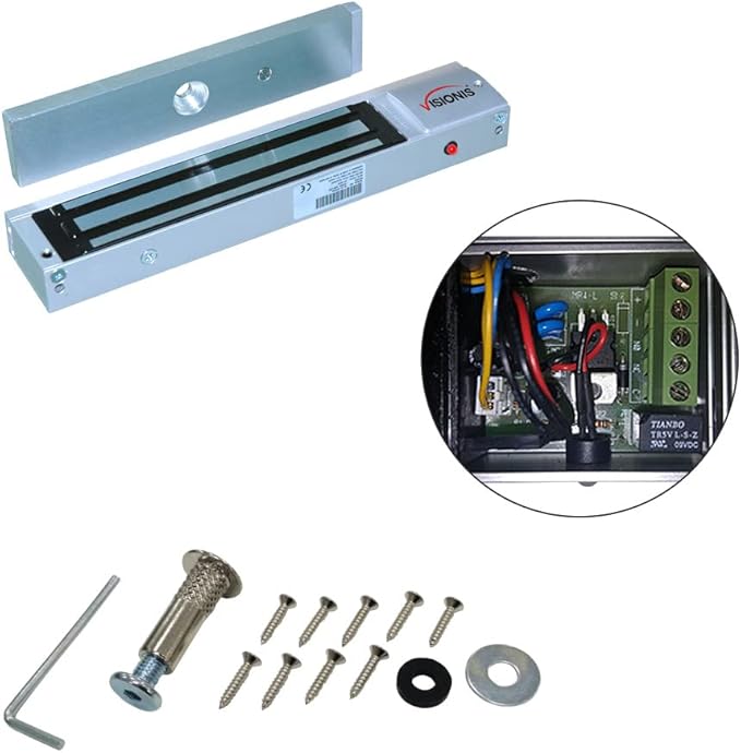 Visionis Indoor 600LBS 280KG Holding Force Outswinging Electromagnetic Door Lock - Image 3
