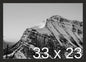 Frame It Easy 33 x 23 Coffee Wood Frame by FrameItEasy
