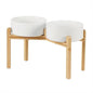 Ceramic Raised Double Bowls Set by Havniva