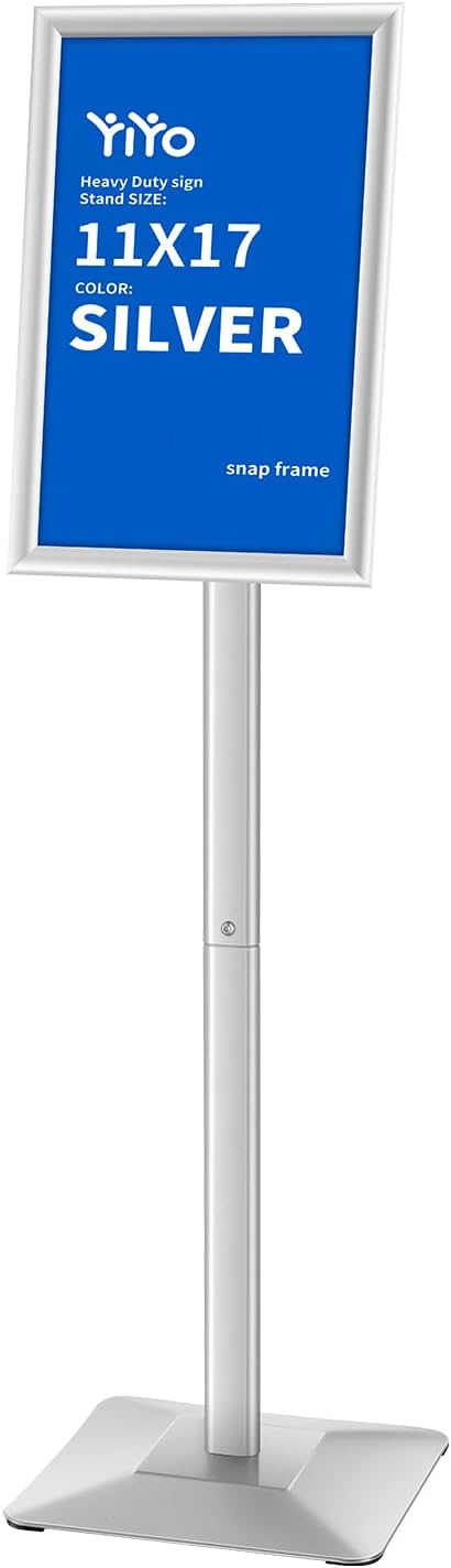 YIYO Sign Stand Poster Stand，adjustable heavy duty pedestal Sign Holder Floor by YIYO