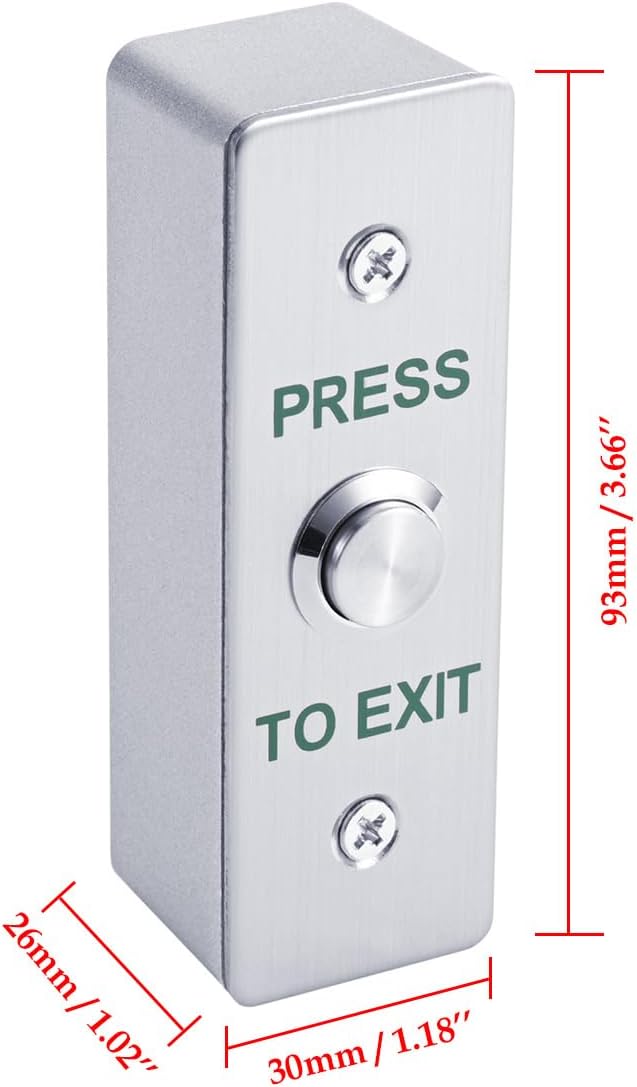 Door Access Control System Inswinging 600lbs Magnetic Lock Kit Build-in Alarm - Image 7