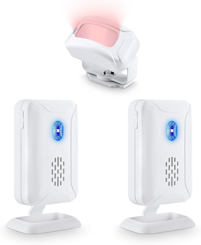 KCMYTONER Wireless Motion Sensor Detector Security Alarm Chime, Motion Sensor by KCMYTONER