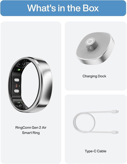 RingConn Gen 2 Air, Ultra-Thin AI Smart Ring, 10-Day Battery Life, - Image 9