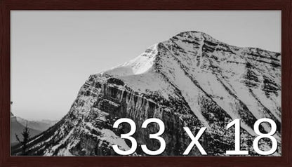 Frame It Easy 33 x 18 Merlot Wood Frame by FrameItEasy