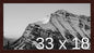 Frame It Easy 33 x 18 Merlot Wood Frame by FrameItEasy