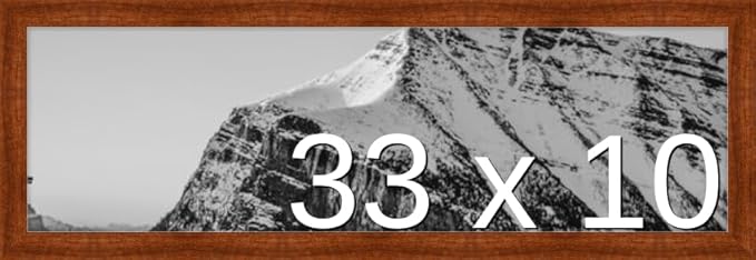 Frame It Easy 33 x 10 Russet Wood Frame by FrameItEasy