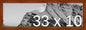 Frame It Easy 33 x 10 Russet Wood Frame by FrameItEasy