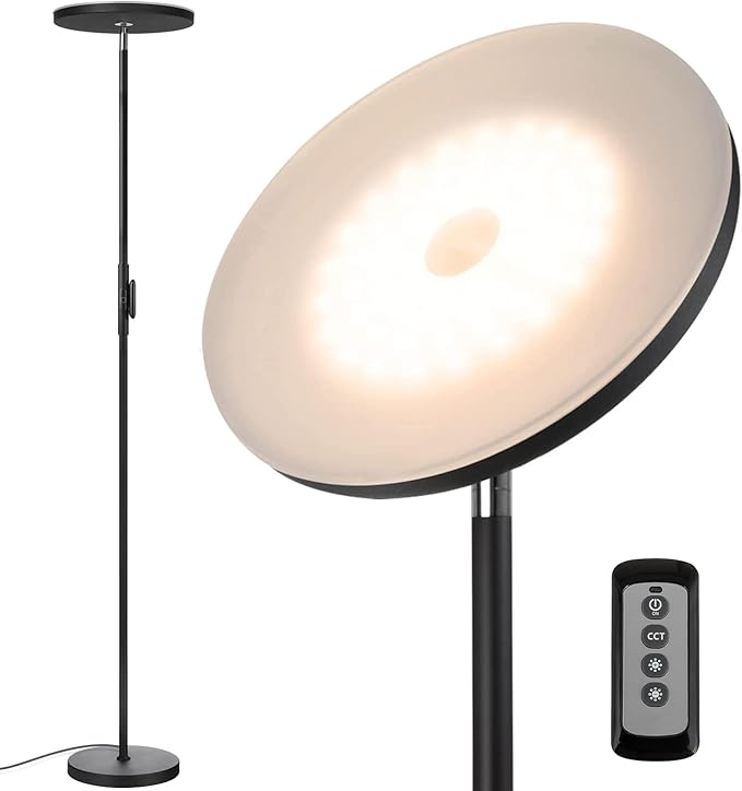 JOOFO Floor Lamp, 30W/2400LM Sky LED Modern Torchiere 3 Color Temperatures by JOOFO