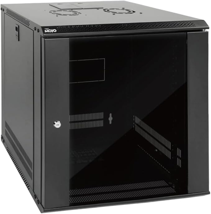 Tecmojo 12U Wall Mount Server Cabinet IT Network Rack Enclosure Lockable Door by Tecmojo