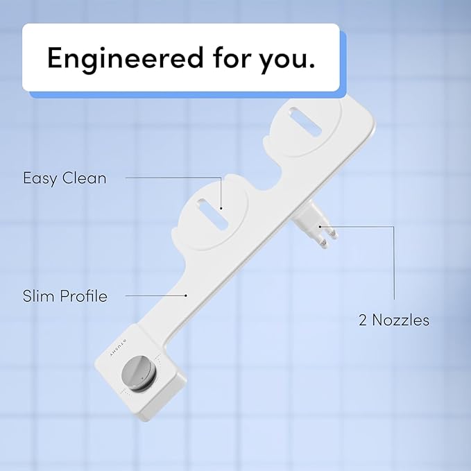 TUSHY NEW Fresh Dual Nozzle Cool Water Bidet: Ultra Slim Toilet Seat Attachment - Image 7