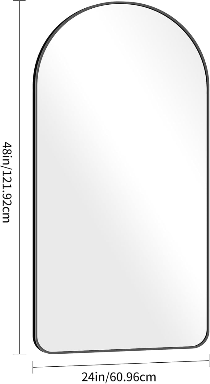 Arched Bathroom Mirror, Wall Mounted Mirror, Living Room, Vertically Hanging - Image 6