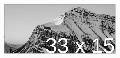 Frame It Easy 33 x 15 White Wood Frame by FrameItEasy