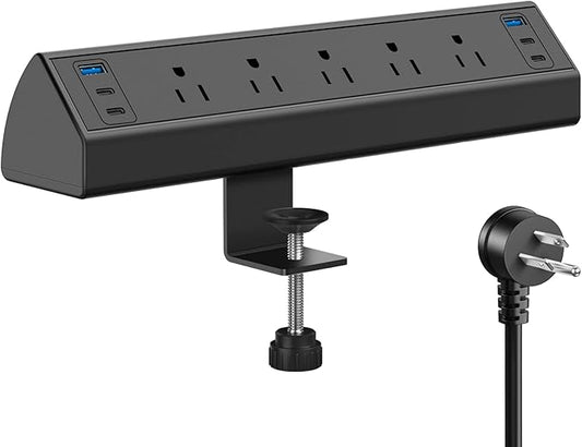 Jgstkcity Desk Clamp Power Strip USB C, 40W Total Fast Charging Station by Jgstkcity