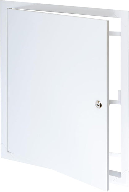 16" x 20" Lockable White Metal Access Panel. Service Shaft Door Panel by Unknown