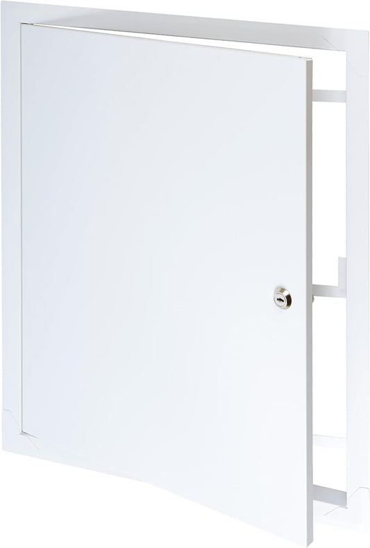 16" x 20" Lockable White Metal Access Panel. Service Shaft Door Panel by Unknown
