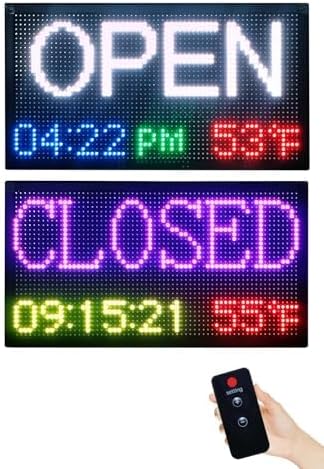 FTELEDLIGH Pixel LED Open Closed Sign by FTELEDLIGHT