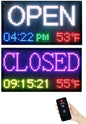 FTELEDLIGH Pixel LED Open Closed Sign by FTELEDLIGHT