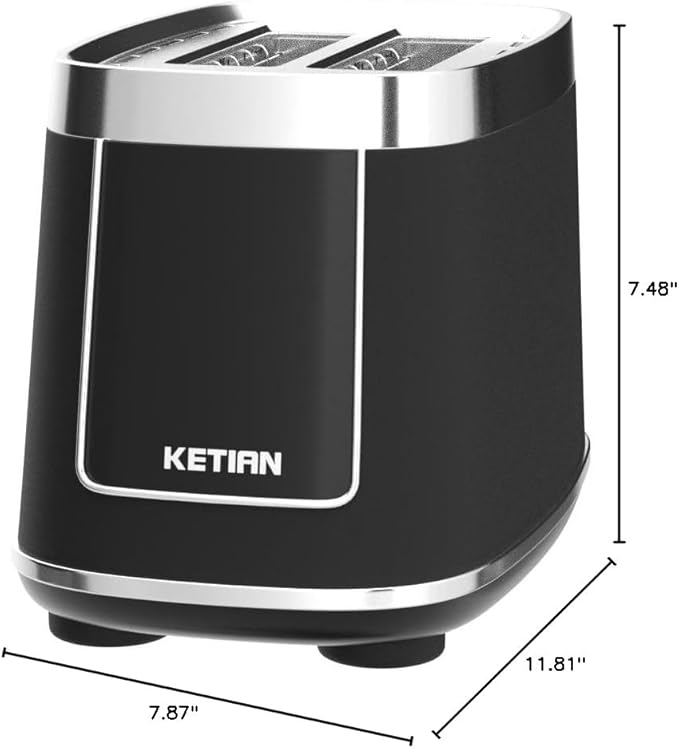Smart Toaster Touchscreen, KETIAN Automatic Electric Digital Toaster 2 Slice - Image 7