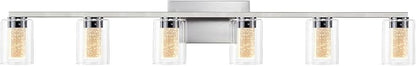 SADENICEL 6 Light Brushed Nickel Bathroom Light Fixtures, LED Vanity Lights - Image 8