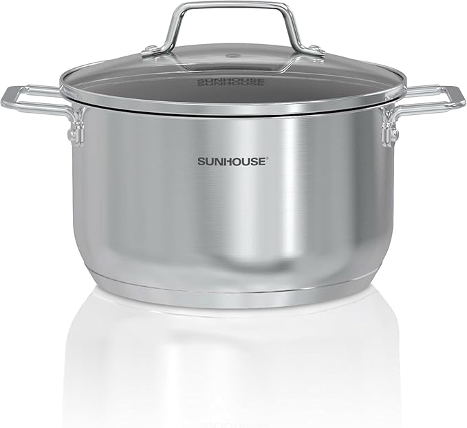 SUNHOUSE 18/8 Stainless Steel Stock Pot by SUNHOUSE