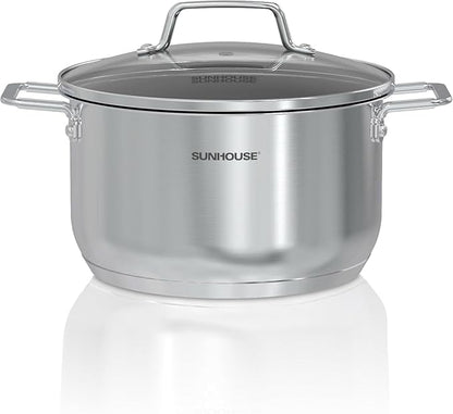 SUNHOUSE 18/8 Stainless Steel Stock Pot by SUNHOUSE