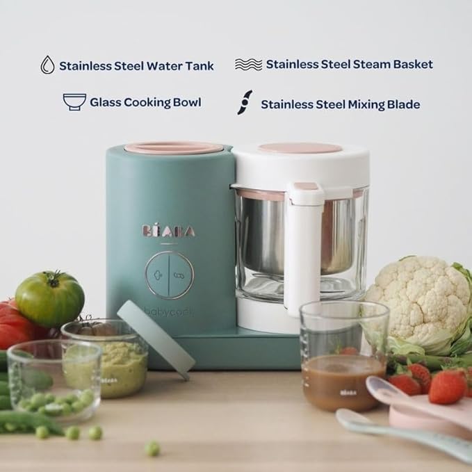 BEABA Babycook Neo Baby Food Maker | Non-Toxic Glass & Stainless Steel | - Image 5
