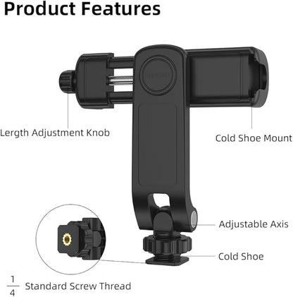 Flexible Phone Tripod Mount Adapter, Universal Smartphone Mount Adapter - Image 7